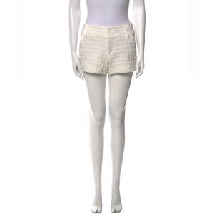 ALICE + OLIVIA White Shorts Textured Stretch, Retail $250
